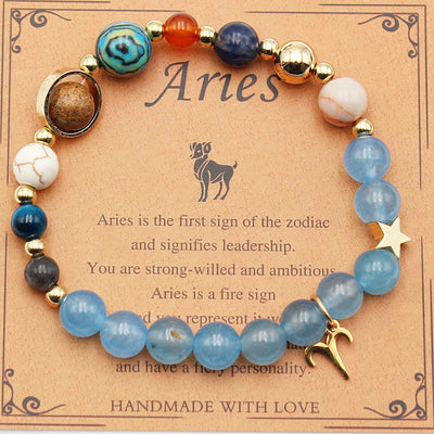 Twelve Constellations Bracelets Natural Stone Beaded Eight Planets NextGen Gadgets & Deals