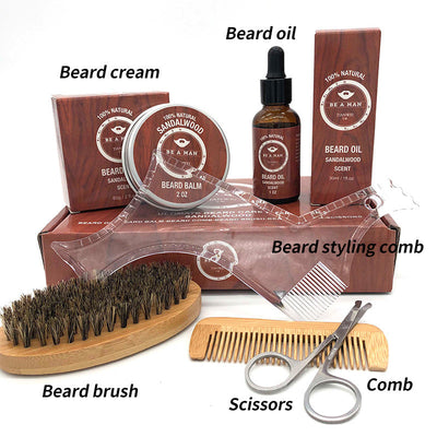 Beard care set Beard oil and beard cream Geometric Goods