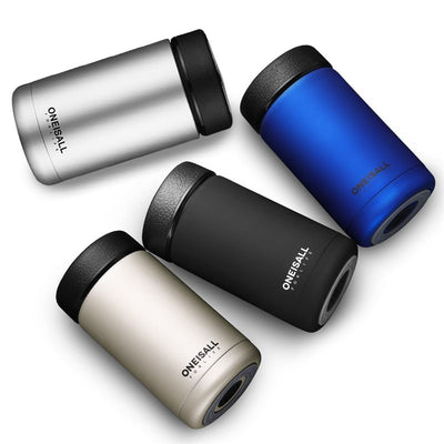 ONE IS ALL Men Gift Bottles 400ml Insulated Cup 304 Stainless Steel Mug Water Bottle Vacuum Flask Coffee Wine Mug Geometric Goods