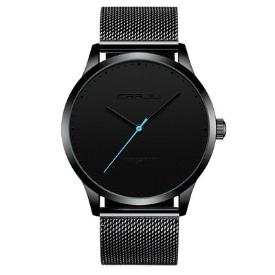 Stainless Steel Mesh Belt Fashion Watch Men Geometric Goods