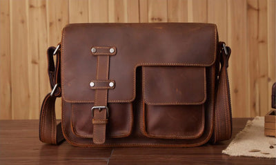 Men's Leather Shoulder Bag - Business Messenger Bag NextGen Gadgets & Deals