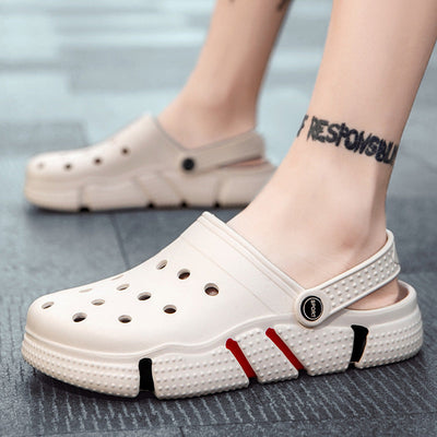 Men Sandals Summer Hole Shoes Beach Slippers Geometric Goods