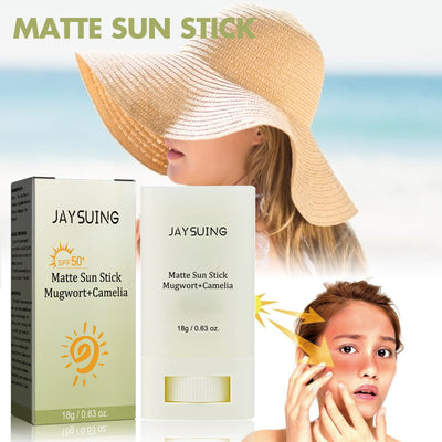 Jaysui Matte Protective Stick Protects UV Rays, Moisturizes, Repairs, Brightens Skin, Refreshing Skincare Cream For Summer Geometric Goods
