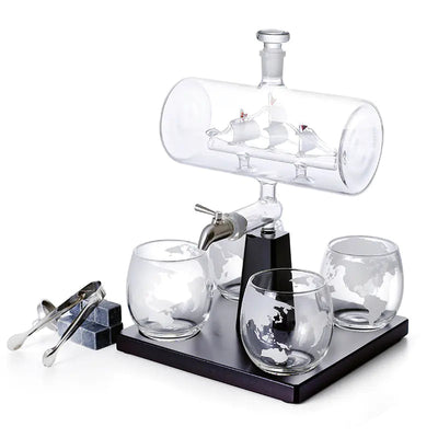 Glass Sailing Wine Bottle Container NextGen Gadgets & Deals